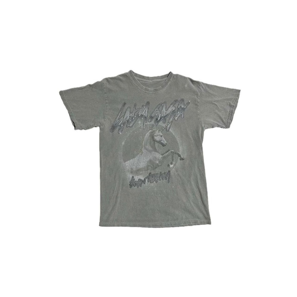 Lady Gaga UO Exclusive Born This Way 10th Anniversary Unicorn Grey T-Shirt